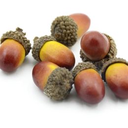 Cheap 20/60 PCS of beautiful acorns mini artificial foam fruit and vegetables fruits home wedding christmas tree decoration