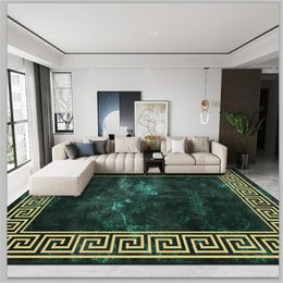 Bubble Kiss Nordic Style Green Carpet for Living Room Gold Luxury Rug for Bedroom Customized Hallway Runner Carpet Door Mats