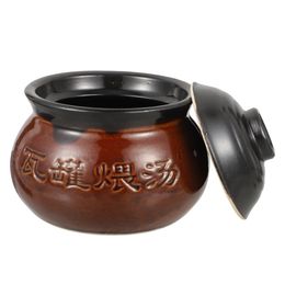 250/800ml Casserole Soup Clay Stew Pots Rice Noodle Porridge Milk Cooking Pot Pottery Pot Kitchen Gadgets