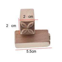 Wooden Block Pottery Stamps for Printing Emboss Texture Monstera Leaf Pattern Ceramic Pot Polymer Clay Tools Art Hobby Supplies