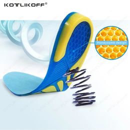 Silicon Gel Insoles Foot Care For Plantar Fasciitis Heel Spur Running Sport Insoles Shock Absorption Pads Arch Orthopaedic Insole 240329