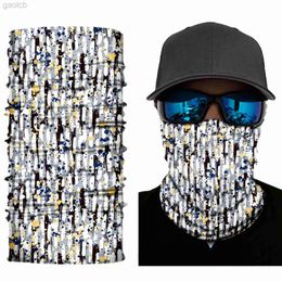 Fashion Face Masks Neck Gaiter Outdoor Coloured Headband Elastic Neck Gaiter Scarf For Cycling Seamless Bandana Buffs Fishing Balaclava Tube Face Shield Men 240410