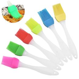 1Pc Silicone Brush High Temperature Baking Barbecue Brush Baking Tool Pastry BBQ Basting Silicone Oil Brush PP Handle