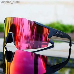 Outdoor Eyewear Kapvoe-Cycling Sunglasses for Man Driving Bicycle Photochromic Cycling Glasses Women Road Mountain Bike Outdoor Sport Goggles Y240410