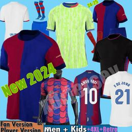 24 25 PEDRI Football Shirt GAVI LEWANDOWSKI FC FERRAN BALDE Camiseta De 2023 2024 soccer jerseys AUBA CANCELO ANSU FATI FELIX Barcelona Men's Kits 4XL