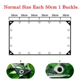 Outdoor Transparent Waterproof Tarpaulin 0.5MM Thick PVC Rainproof Cloth Garden Balcony Succulent Plants Awnings Canopy