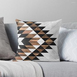 Pillow Urban Tribal Pattern No.9 - Aztec Concrete And Wood Throw Covers For Sofas Christmas