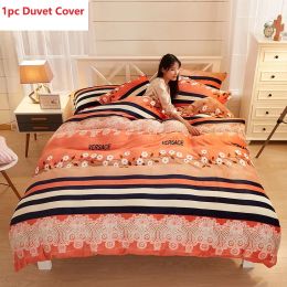 Winter Thicken Warm Short Plush Duvet Cover King Double Queen Size Double-side Coral Fleece Quilt Cover Not Including Pillowcase
