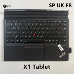 Keyboards NEW Thinkpad X1 Tablet 1st 2nd Gen 2016 2017 20GH 20GG Thin Keyboard TP00082K1 Spain/UK/French Keyboard With Backlight