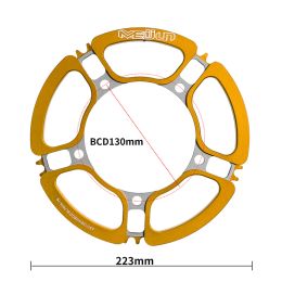 47/53/56T Chain Ring Chain wheel disc with Shield 130 BCD Alloy BMX Chainring Folding Bicycle BMX Chainwheel Bike Crankset Tooth