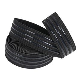 Black 2/5/10meters 2-4cm Non-slip Elastic Band Wave Silicone Rubber Webbing Belt DIY Sport Clothes Wrist Guard Sew Accessories