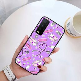 Nurse Medical Medicine Health Heart Phone cover For vivo Y53S Y31 Y21S Y20S Y33S Y35 V27 V25PRO V21 V23E 5G Y20 Y21 Y31 2021Case