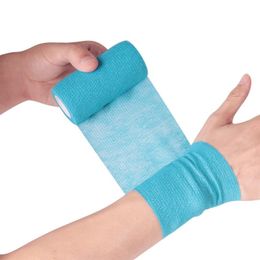1 Roll Sports Bandages Adhesive Elastic Wound Dressing Patch for Kids Pet Non-woven Skin Patch First Aid Gauze Bandage Tape
