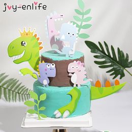 Dinosaur Theme Party Cake Topper Dinosaur Jungle Safari Birthday Party Decorations Boy Baby Shower Dino party Cake Dessert Decor