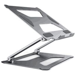 Stand Portable Aluminium Alloy Adjustable Laptop Stand Folding for Notebook MacBook Computer Bracket Lifting Cooling Holder Nonslip