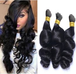 Micro mini Braiding Bulk Hair Unprocessed Mongolian Loose Wave For Braids No Attachment Human Hair Bulks6814430