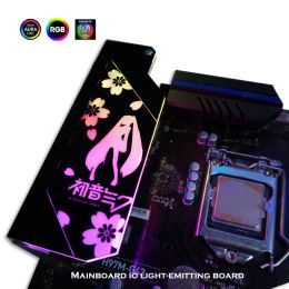 Cooling DIY Mirror Light Panel For PC Case Decoration,GPU Backplate AURA Symphony Personality, MB IO RGB Panel