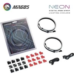 Cooling Phanteks RGB Combo Light Strip Neon For PC Case Decoration LED Strip 5V 3PIN MOBO AURA SYNC M1/ M5 40cm/55cm/100cm