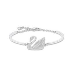 Swarovski Necklace Original fashion BraceletOther Bracelets Shi Jia High Quality Paired Element Crystal Gradient Swan Bracelet for Women Fashion and