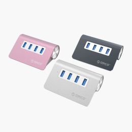 Hubs ORICO Aluminum USB Hub 4 ports USB 3.0 HUB High Speed Mini Splitter Portable Hub for Laptop PC Computer with 1M Data Cable