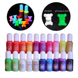 20 Colours Luminous Pigment Dye UV Resin Epoxy DIY Making Crafts Jewellery Supply