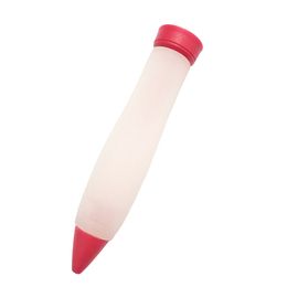 1Pcs Pastry Cream Chocolate Decorating Syringe Silicone Plate Paint Pen Cake Cookie Ice Cream Decorating Pens