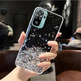 Bling Star Glitter Silicone Case For Xiaomi Mi A2 A3 11i 12X 12T 9 12 8 11 Lite 5G 9T 10T 11T Pro Note 10 Soft Shiny Cover