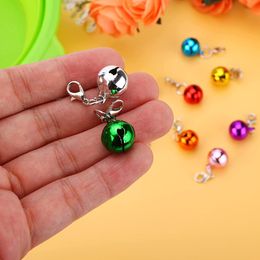 Cat Dog Collar Bells,Jingle Bell for Cat Collar,Dog Collar Charms,Colourful Pet Small Bells with Clasps,Pet Collar Accessories,F