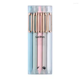 Macaron Color Gel Pens 0.5mm Black Ink Neutral Cute Smooth Writing Tool Kawaii Stationery Signature Office Supplies