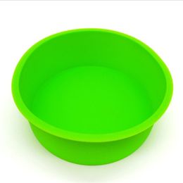 Random Color Silicone Cake Round Shape Mold Kitchen Bakeware DIY Desserts Baking Mold Mousse Cake Moulds Baking Pan Pastry Tools