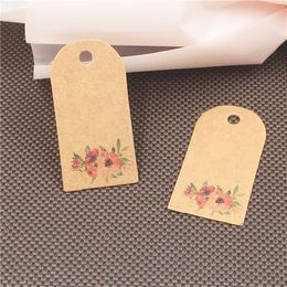 4x2cm Arch Clothing Packaging Label Handmade Tag Festival Paper DIY Festival Supply Paper Tags Hang Paper Label Tags 100Pcs/Lot