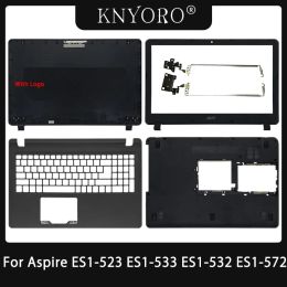 Cases New Original For Acer Aspire ES1523 ES1533 ES1532 ES1572 Laptop Top Case LCD Back Cover/Front Bezel/Hinges/Bottom Case Black