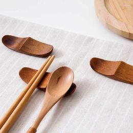 Chopsticks Japanese Style Wood Chopstick Holder Spoon Fork Stand Rack Kitchen Rest Accessories
