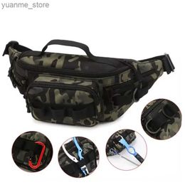 Sport Bags Fanny Pack Mens Tactical Bag Camping Waist Box Molle Military Bag with Camping Outdoor Hunting Y240410