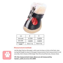 Winter Pet Dog Shoes Light Waterproof Dogs Boots Warm Rubber Non-Slip For Teddy Cat Small Big Large