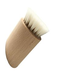 Natural Goat Hair Wooden Face Cleaning Brush Wood Handle Facial Cleanser Blackheads Nose Scubber Baby brushes7746167