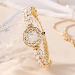 Wristwatches Fashion Pattern Designer Mermaid Diamond Zircon Ladies Birthday Gift Watch