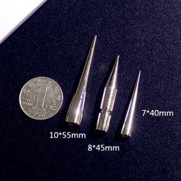10PCS/5PCS Brass/Alloy Silver Spikes Garment Rivet Studs Screw Back For Clothes Bag Shoes DIY Leather Craft Accessories