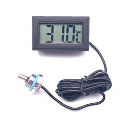 Computer Water Cooling Thermometer Electronic Digital Temperature Metre Water Tank Thermometer with Waterproof Probe Plug