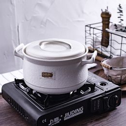 Japanese Style Stone Porcelain Open Flame Heat-resistant Ceramic Casserole Non-stick Pot Soup Kitchen Home Deep Pot