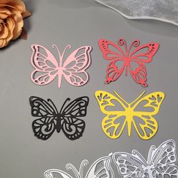 4pcs Butterfly DIY Papercutting Greeting Gift Card Metal Cutting Die Scrapbook Embossing Album Card