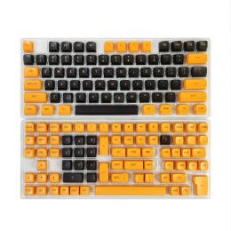 Accessories Yellow Black 104+45 CSA Profile PBT Doubleshot Keycap Set Cherry MX Mechanical Gaming Keyboard