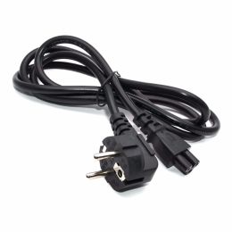 EU European Power Cord Euro IEC C5 Cloverleaf Power Lead Cable 1.5m 5ft Electric Wire For Notebook Laptop AC Adapters