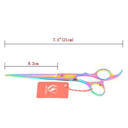 Meisha 7.5 inch Dog Grooming Scissors Straight Head Cutting Shears Japan 440c Professional Pet Beauty Scissors Tesoura HB0135