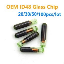20/30/50/100pcs Car Key Chip Blank OEM ID48 Chip Auto Transponder Chip Glass ID 48 Unlock Chip