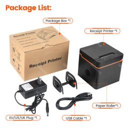 Printers 58mm Desktop Bluetooth USB Bill Receipt Thermal Printer for Restaurant Coffee Shop Android Window Pos System Support Loyverse