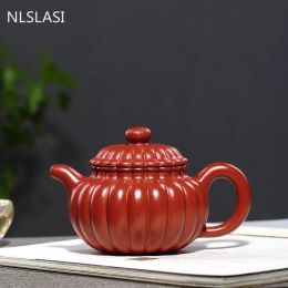 NLSLASI 300ml Yixing teapot zisha tea Pot handmade kettle purple clay drinkware Purple mud custom Chinese tea set