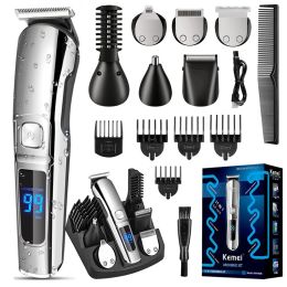 Trimmers Kemei Pro all in one hair trimmer kit face body grooming beard hair clipper men trimer electric hair cutting machine waterproof