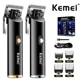 Trimmers Kemei KM1892 Professional Cordless Hair Cutting Machine Water Proof Hair Trimmer Machine Low Noise Hair Clipper for Men