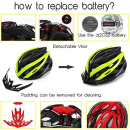KINGBIKE NEW Bike Helmets Cycling Helmets with Back Warn Light MTB Road Bicycle Helmet casco ciclismo Ultra-light Breathable